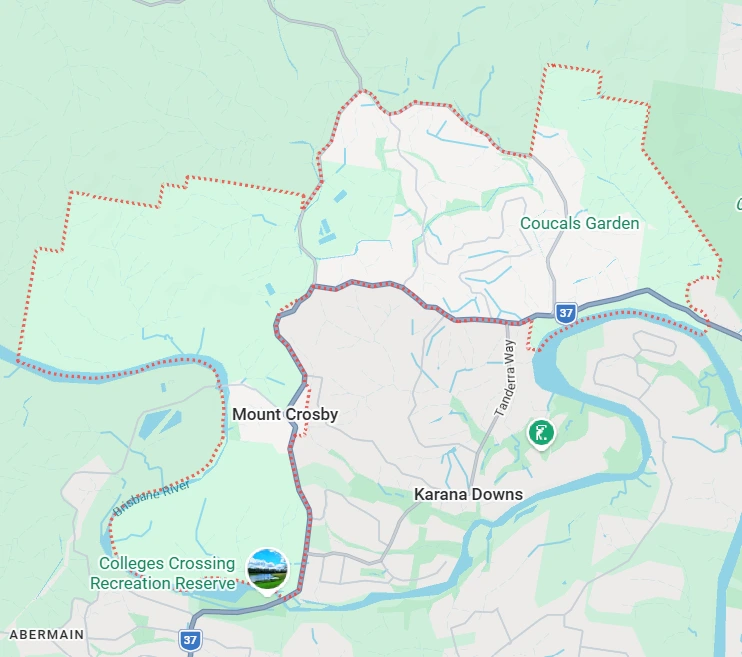 Mount Crosby map